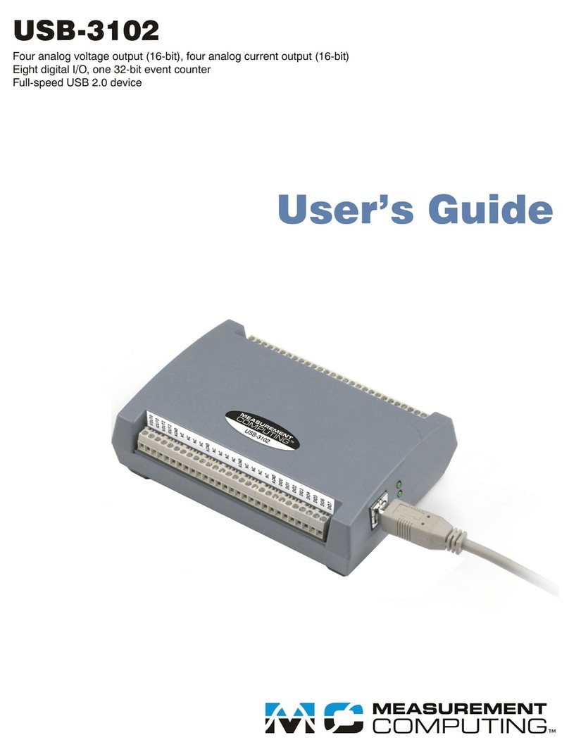 Measurement Computing USB-3102 Manuel utilisateur
