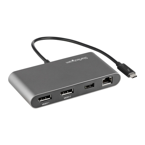 StarTech.com Thunderbolt TB3DKM2DPL Manuel utilisateur