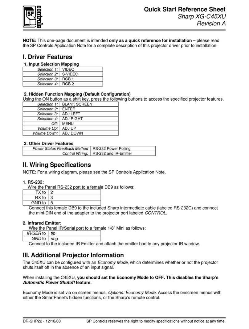 Sharp XG-C45XU Manuel utilisateur