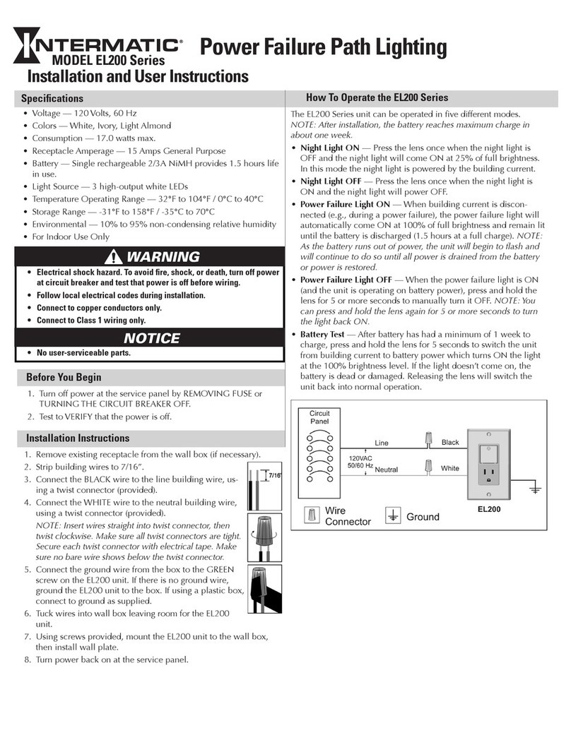 Intermatic EL200W Mode d’emploi