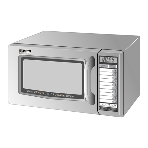 Sharp R-21HT - Commercial Microwave Oven Manuel utilisateur