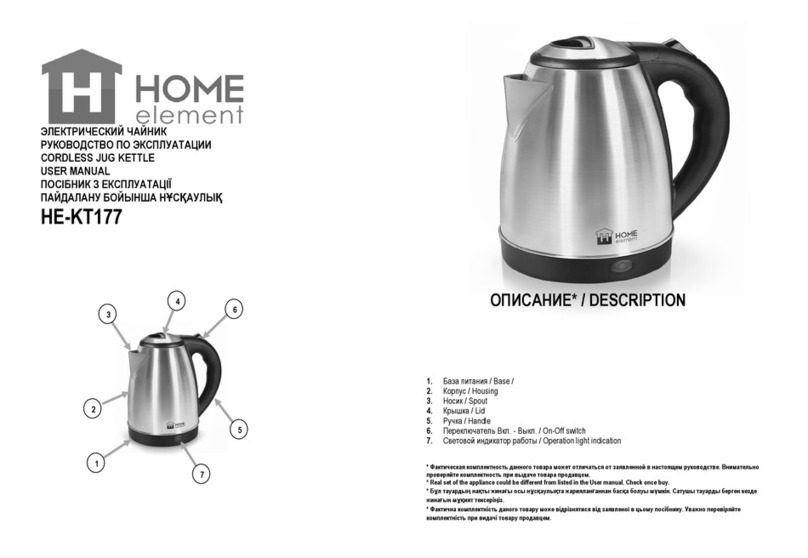 HOME ELEMENT HE-KT177 Manuel utilisateur