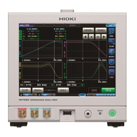 Hioki IM7585 Series Manuel d'utilisation et d'entretien