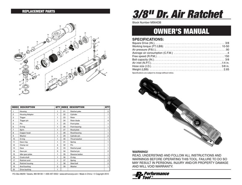Performance Tool M564DB Manuel utilisateur