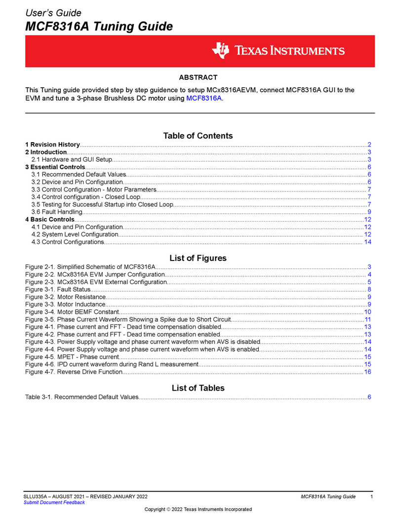 Texas Instruments MC 8316AEVM Series Guide de démarrage rapide