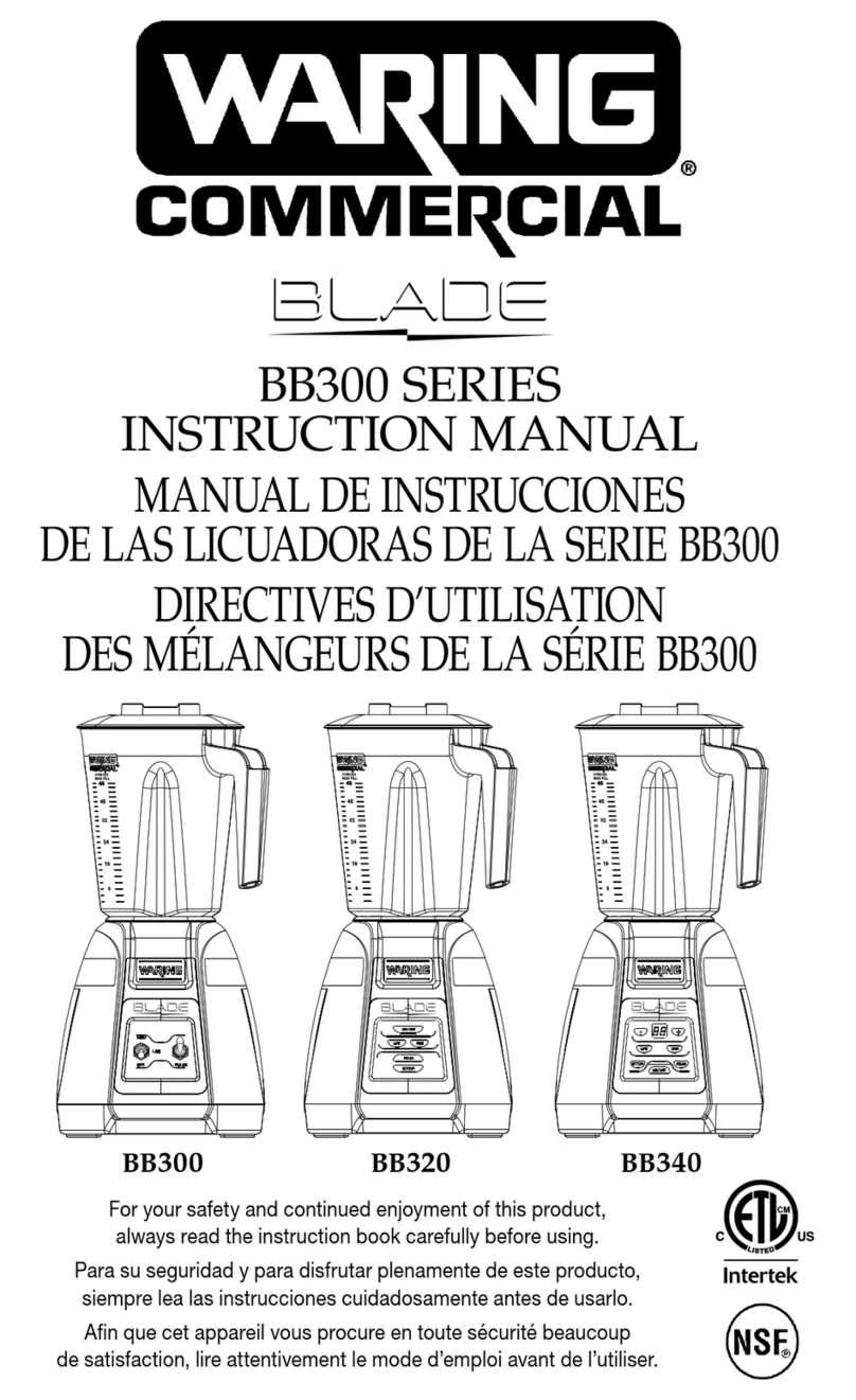 Waring BB340 Manuel utilisateur