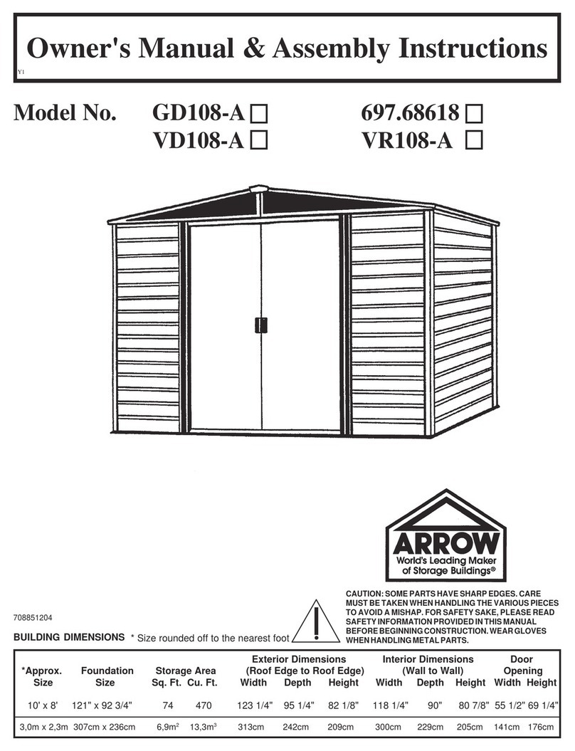 Arrow GD108-A Manuel d'utilisation et d'entretien