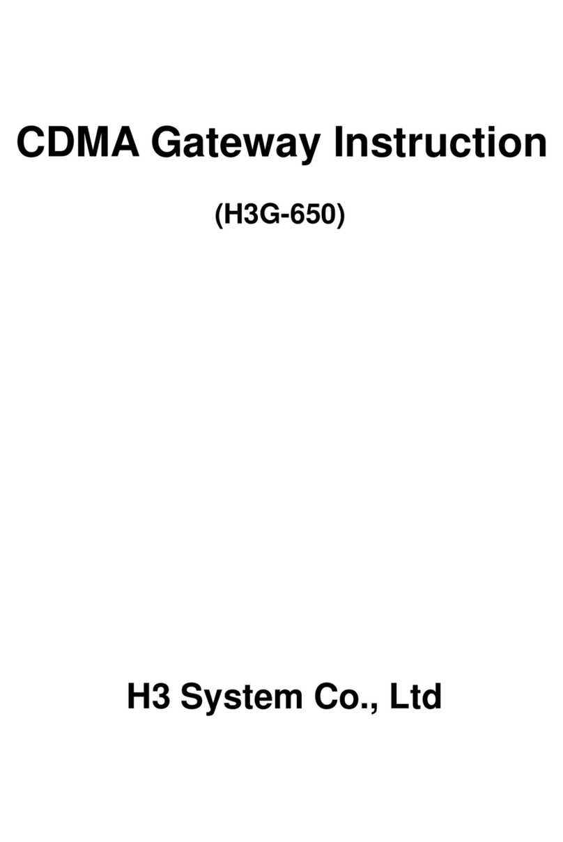 H3 System H3G-650 Manuel utilisateur