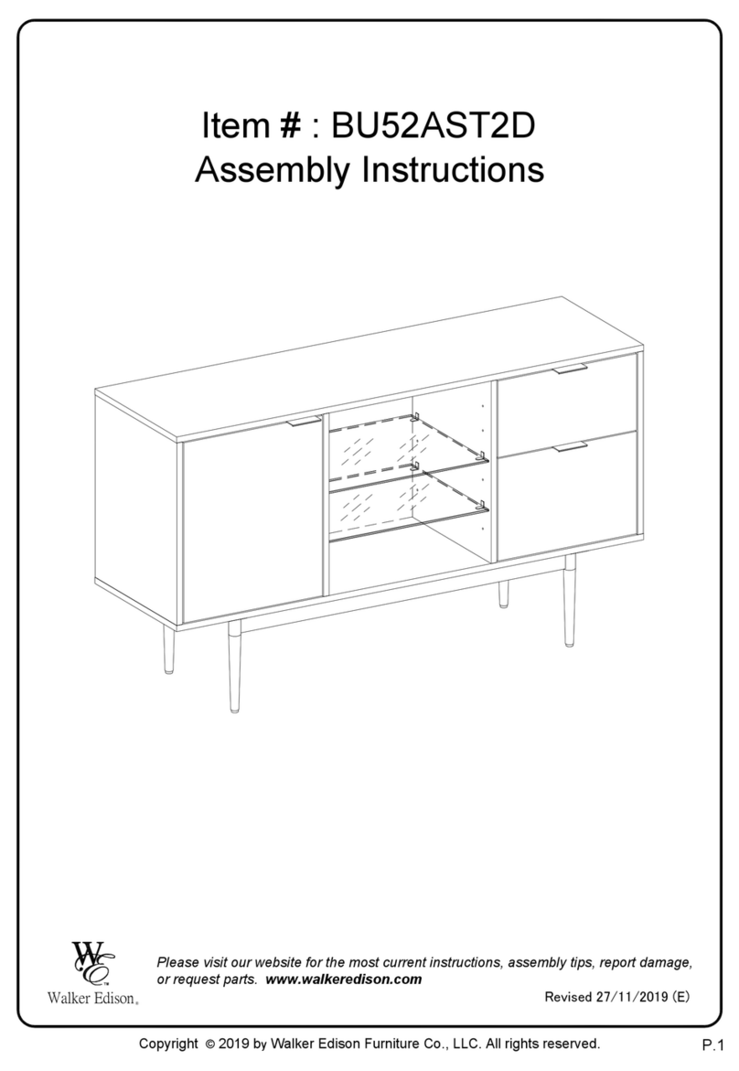 Walker Edison BU52AST2D Manuel utilisateur