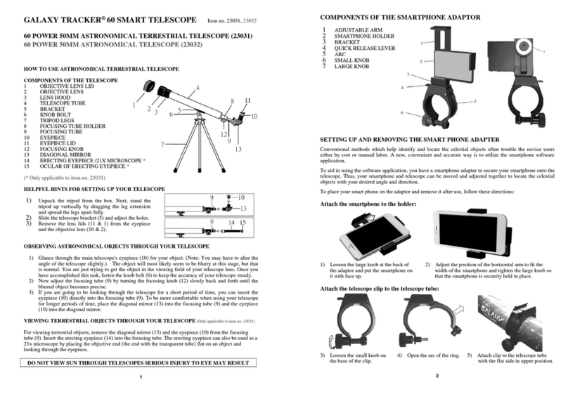 EASTCOLIGHT GALAXY TRACKER 60 Manuel utilisateur