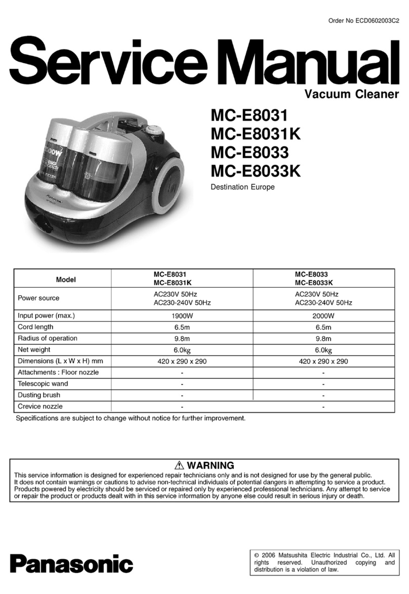 Panasonic MC-E8031 Manuel utilisateur