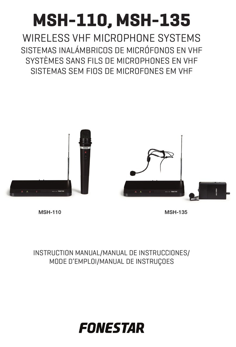 FONESTAR MSH-110 Manuel utilisateur FONESTAR MSH-110 Manuel utilisateur