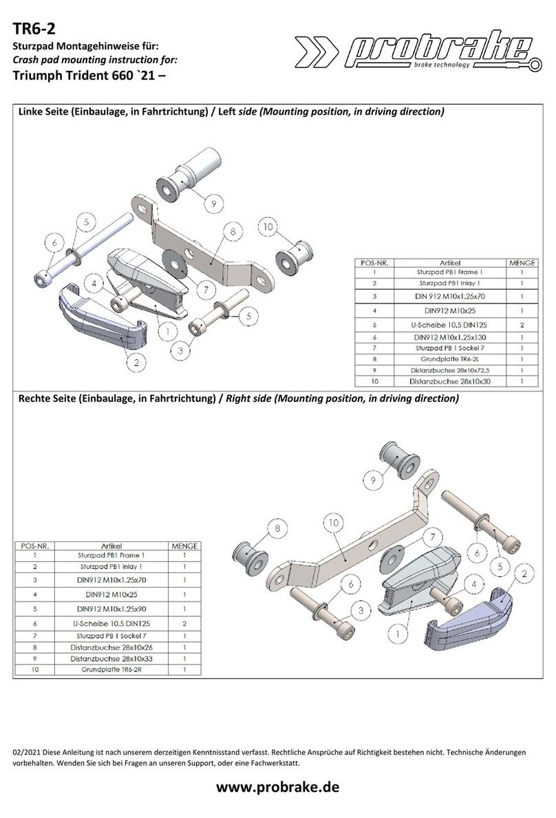 probrake TR6-2 Guide de l'utilisateur