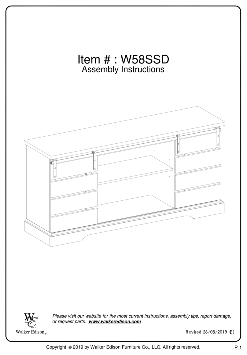 Walker Edison W58SSD Manuel utilisateur