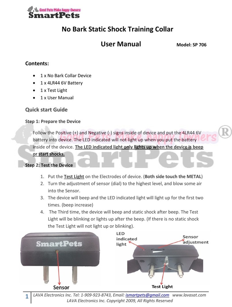SmartPets SP 706 Manuel utilisateur