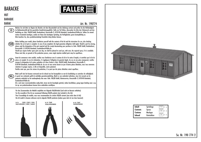 Faller 190774 Manuel utilisateur