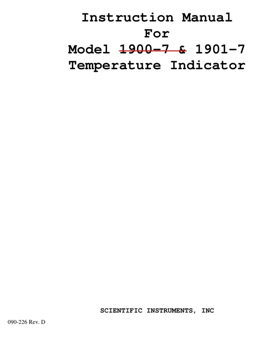 SCIENTIFIC INSTRUMENTS 1900-7 Manuel utilisateur