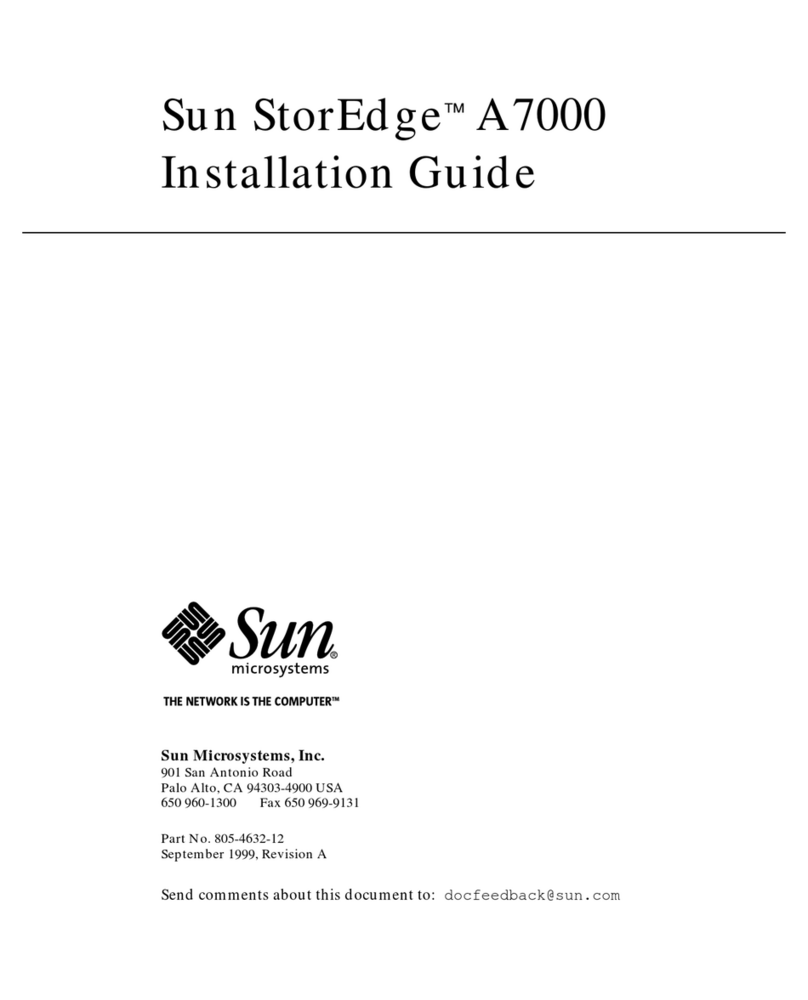Sun Microsystems Storedge A7000 Manuel utilisateur