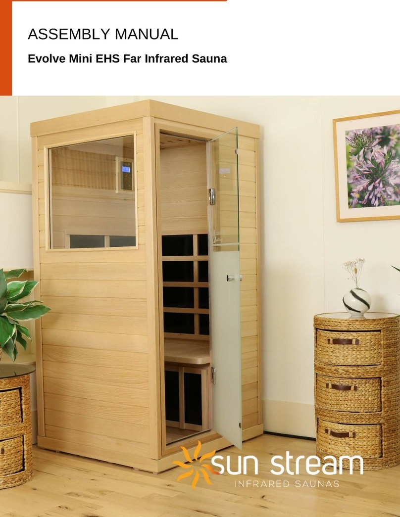 Sunstream Evolve Mini EHS Far Infrared Sauna Manuel utilisateur
