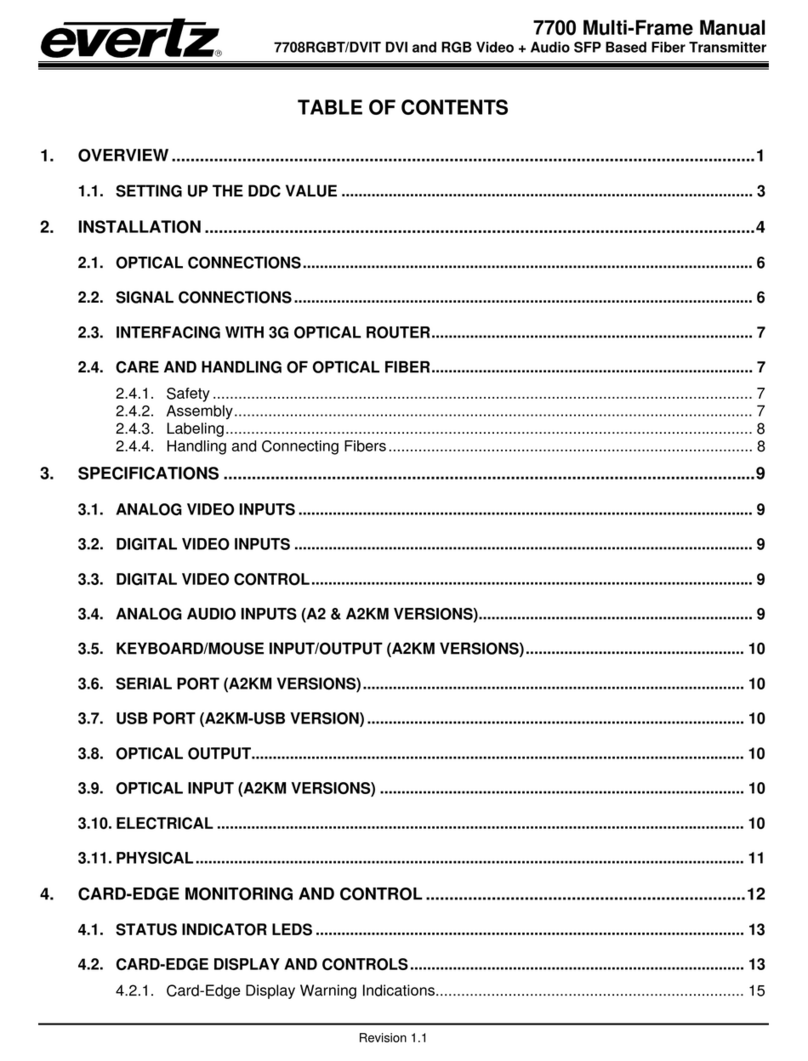 evertz 7700 Series Manuel utilisateur