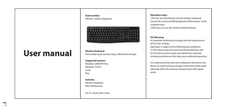 E-Tech MA1073 Manuel utilisateur E-Tech MA1073 Manuel utilisateur