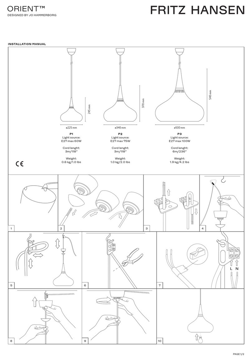 FRITZ HANSEN ORIENT Manuel utilisateur
