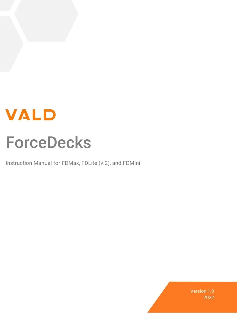 VALD FDMax Manuel utilisateur