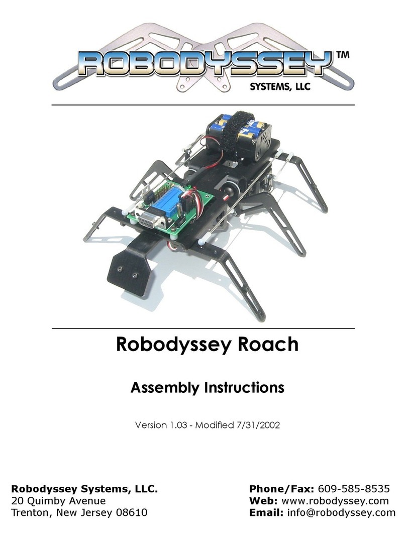 Robodyssey Roach Manuel utilisateur