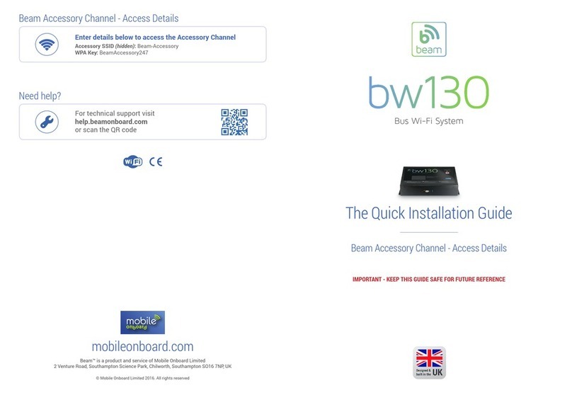 Beam bw130 Manuel utilisateur