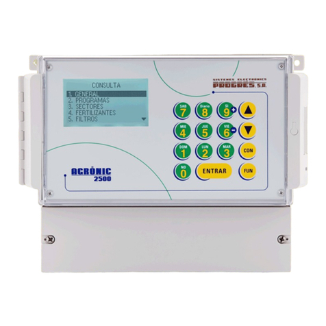 Sistemes Electronics Progres Agronic 2500 Manuel utilisateur
