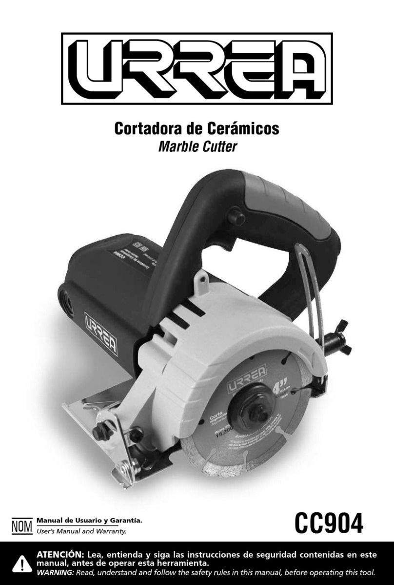 Urrea CC904 Dimensions et guide d'installation
