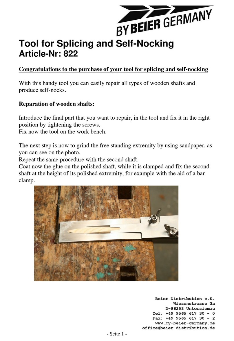 beier 822 Manuel utilisateur