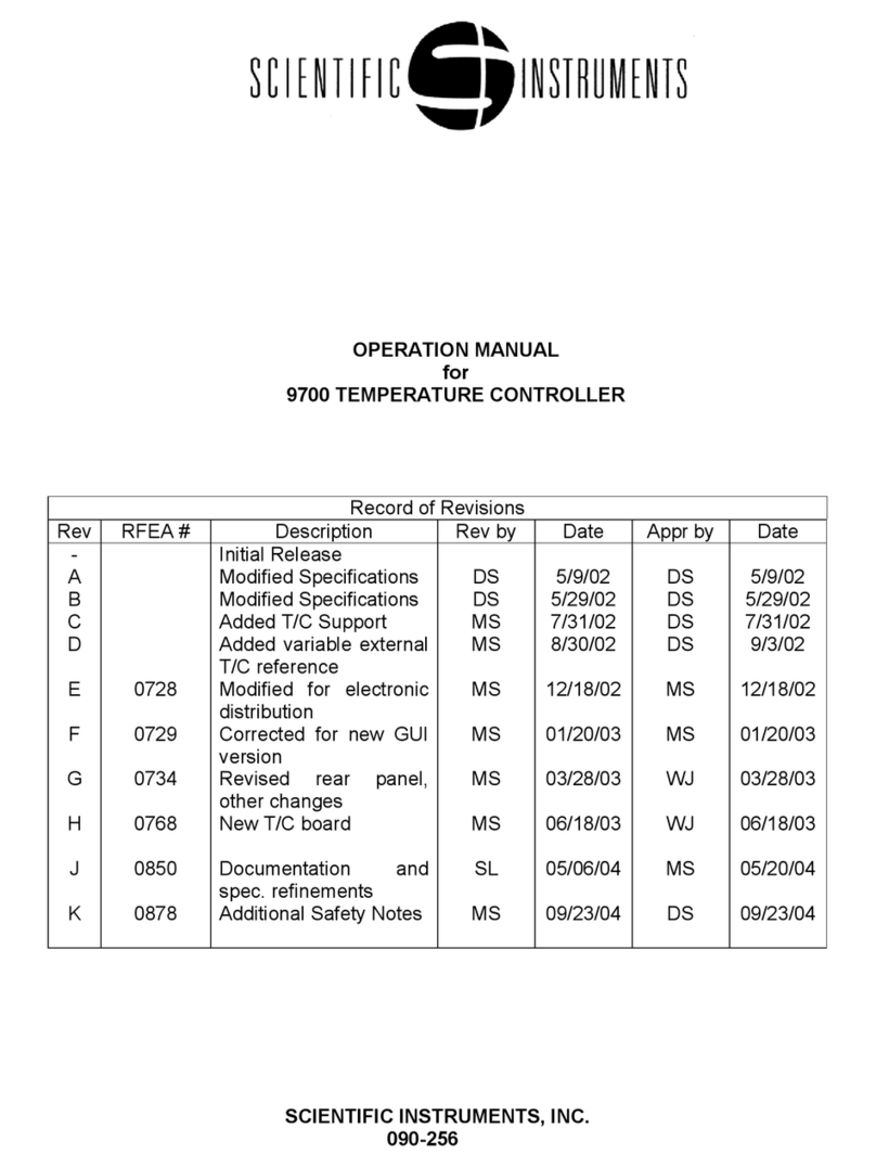 SCIENTIFIC INSTRUMENTS 9700 Manuel utilisateur