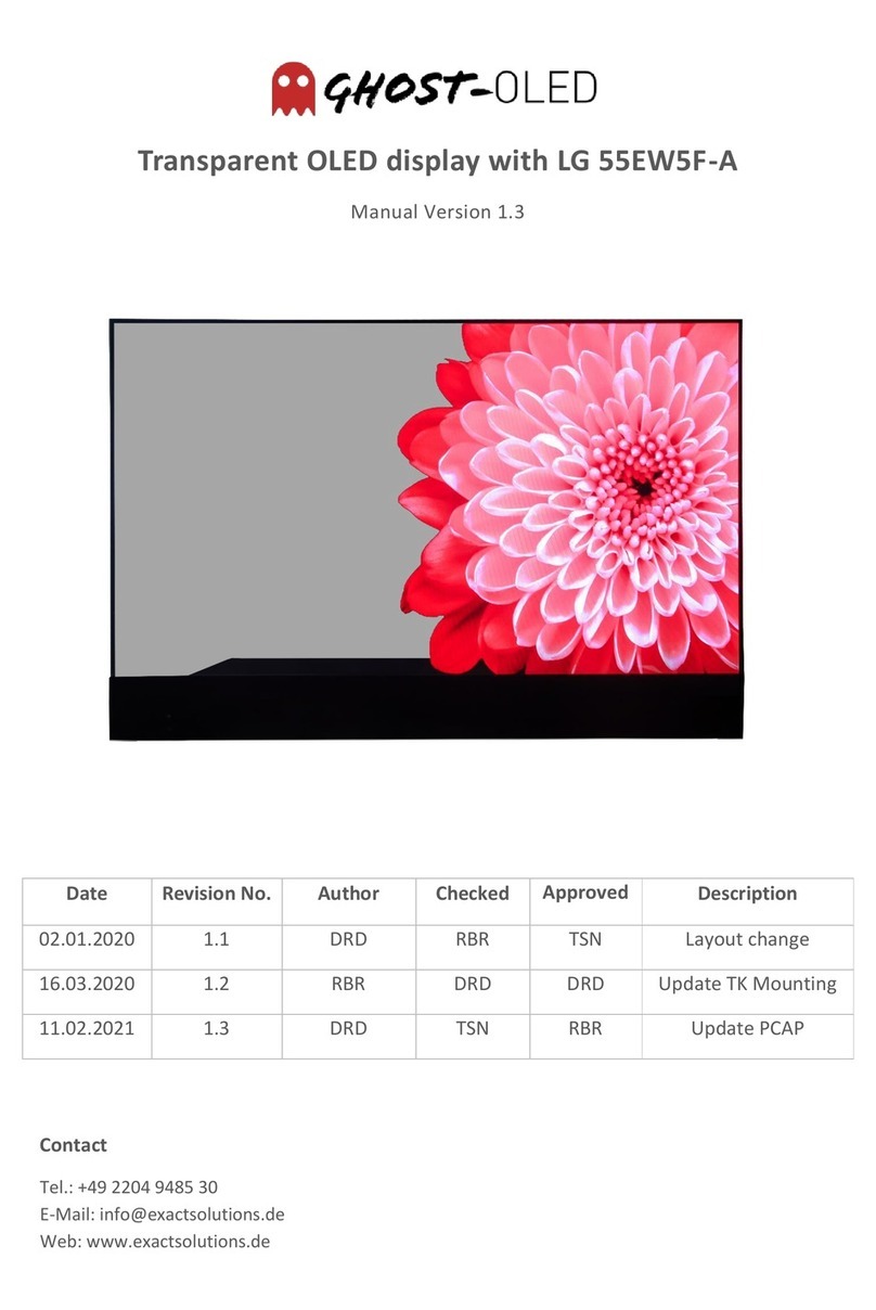 Exact solutions GhosT-OLED Series Manuel utilisateur