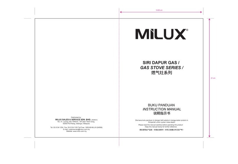 MILUX MSG-6160 Manuel utilisateur MILUX MSG-6160 Manuel utilisateur