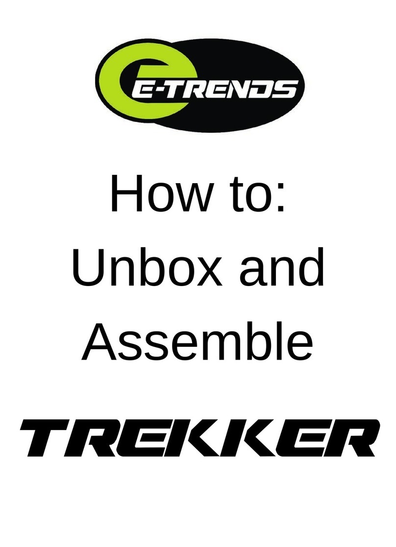 E-TRENDS TREKKER Manuel utilisateur E-TRENDS TREKKER Manuel utilisateur