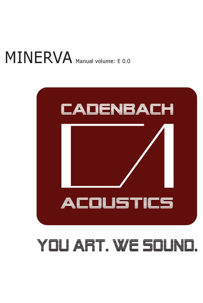 cadenbach MINERVA Manuel utilisateur