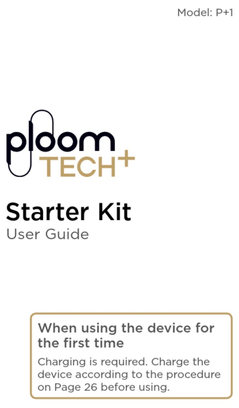 Ploom TECH+ Starter Kit Manuel utilisateur