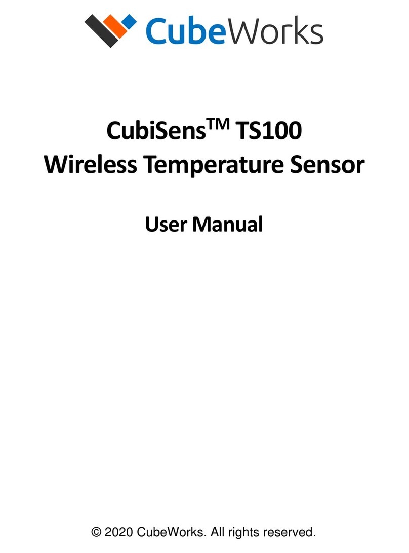 CubeWORKS CubiSens TS100 Manuel utilisateur