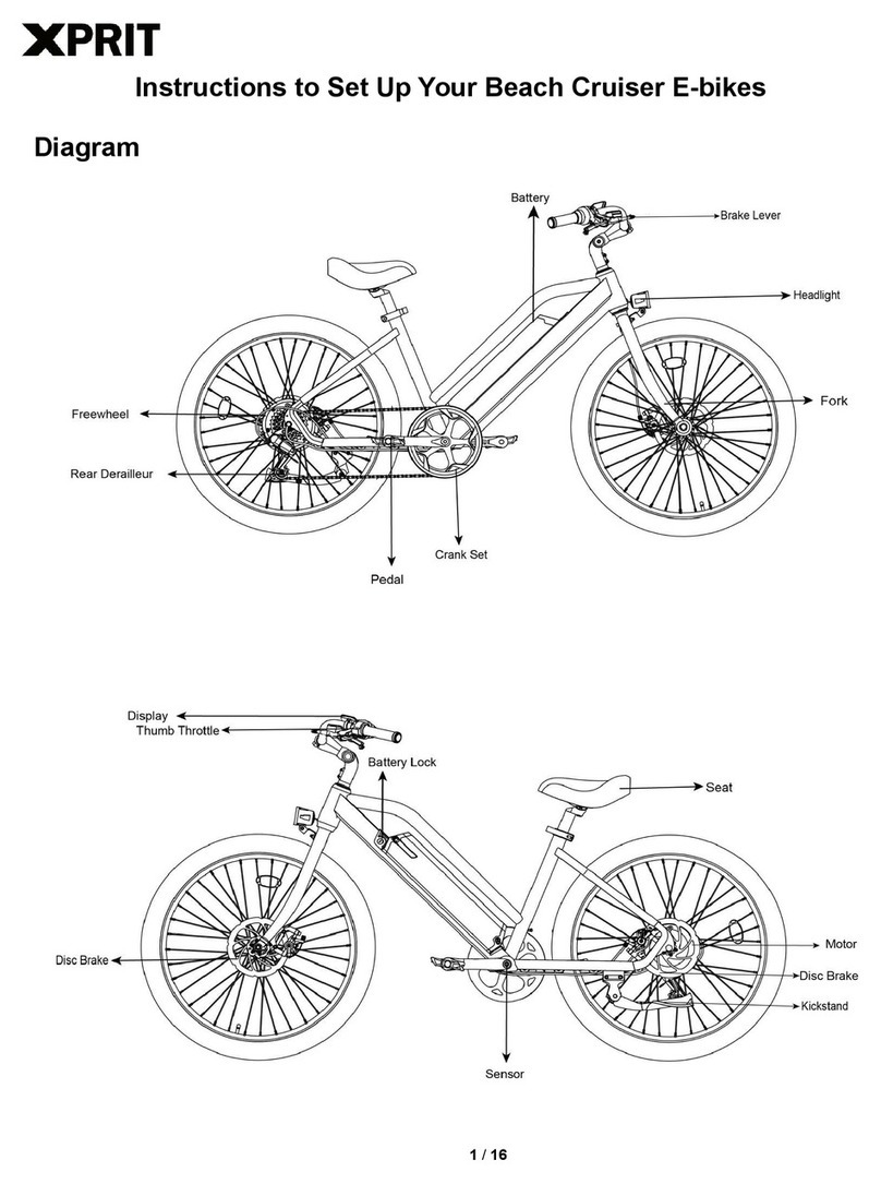 XPRIT Beach Cruiser Manuel utilisateur