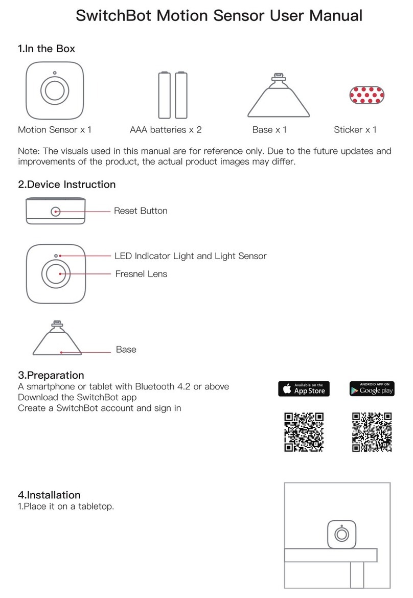 Woan Technology SwitchBot W1101500 Manuel utilisateur