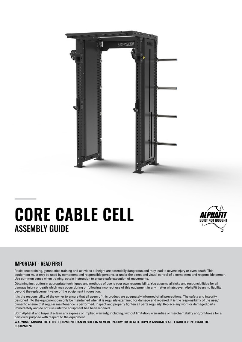 ALPHAFIT CORE CABLE CELL Manuel utilisateur