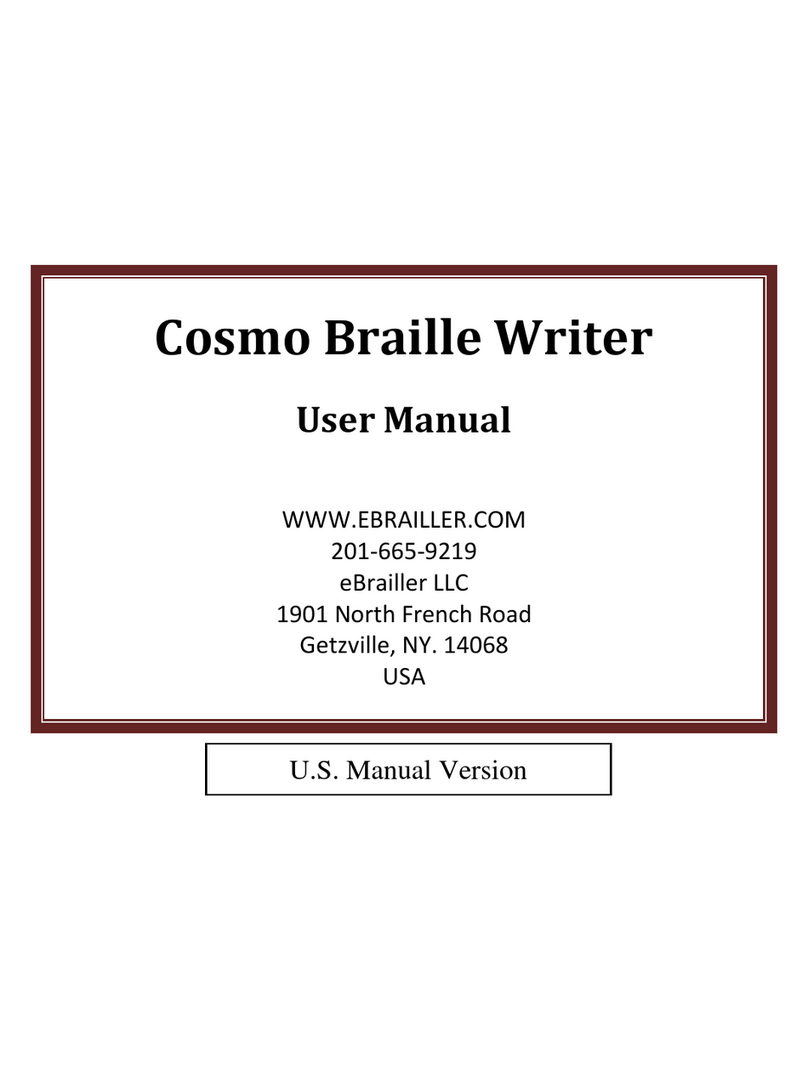 eBrailler Cosmo Braille Manuel utilisateur