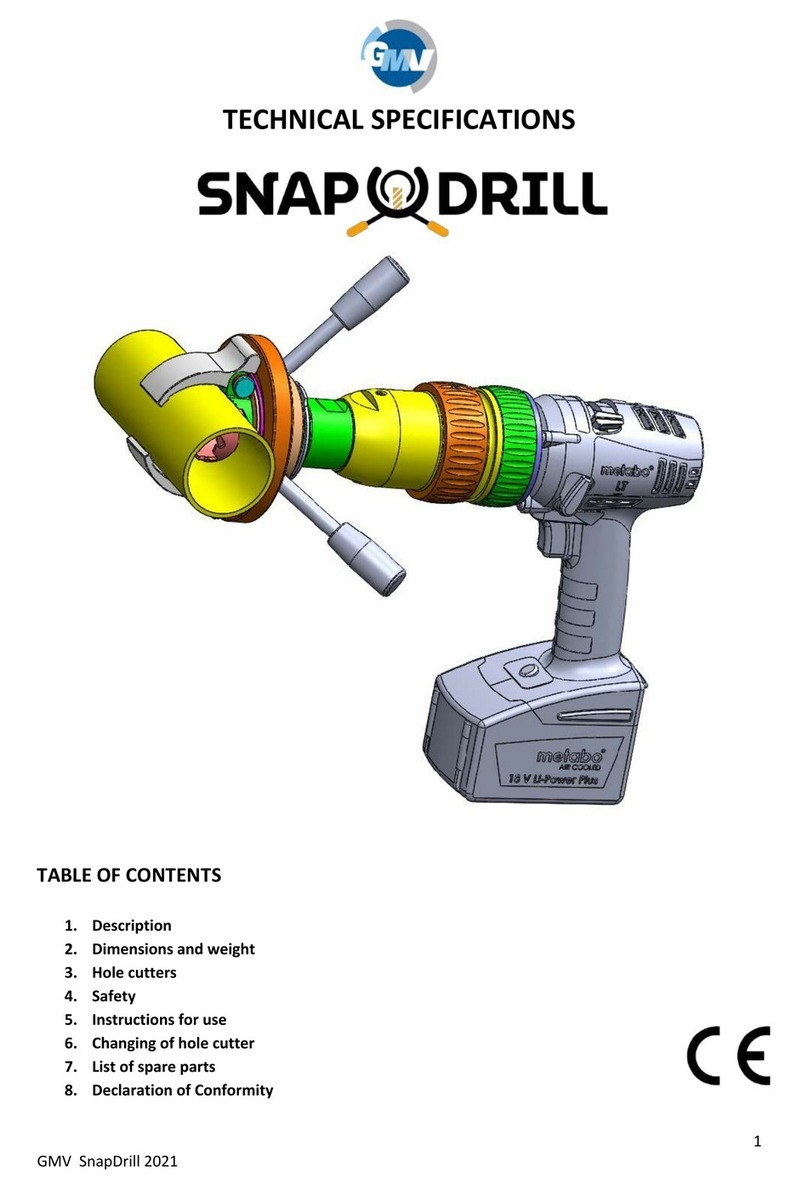 SNAP DRILL SD42,4 Manuel utilisateur