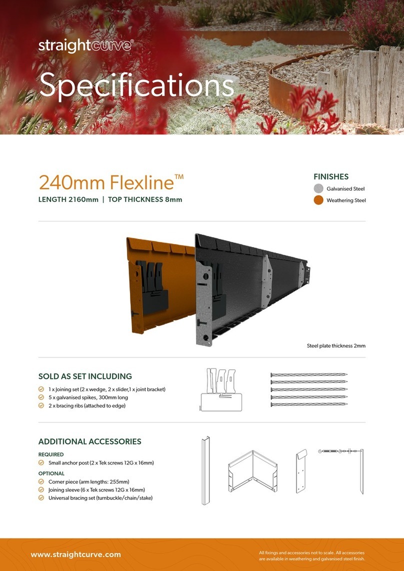 straightcurve Flexline Manuel utilisateur