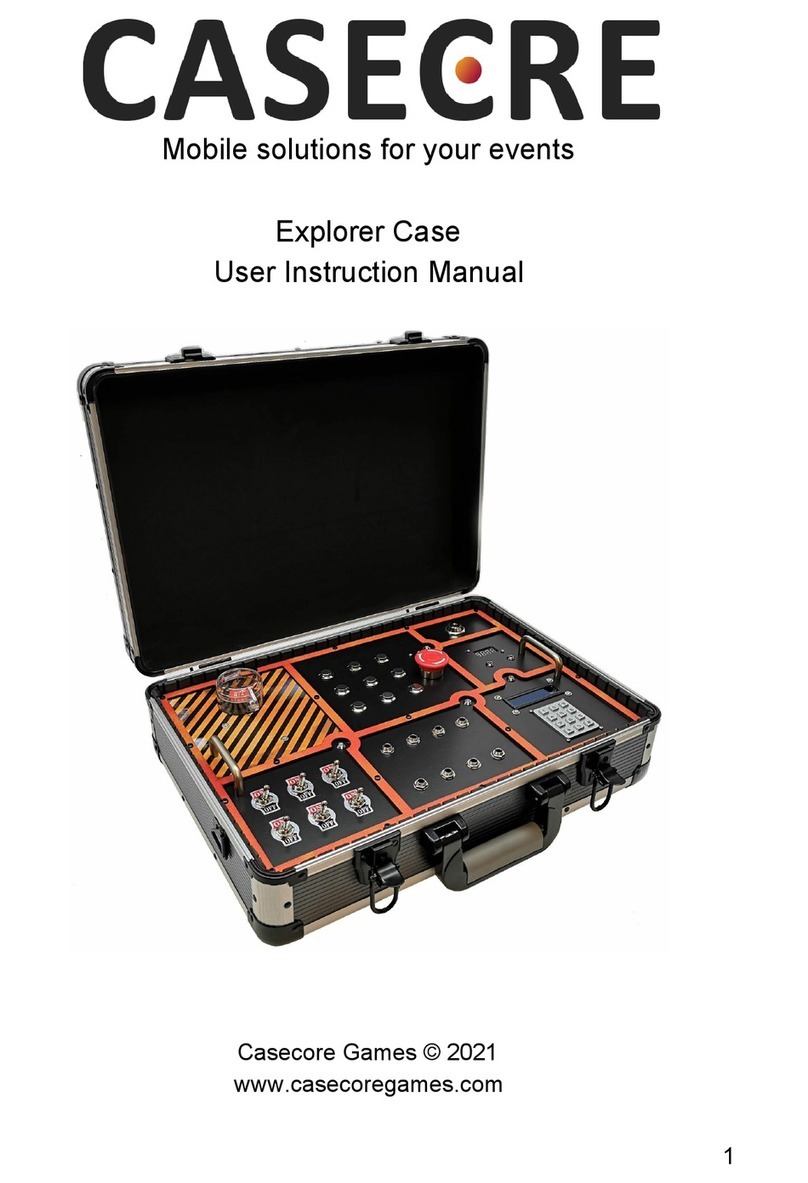 Casecore Games Explorer Case Manuel de l'opérateur