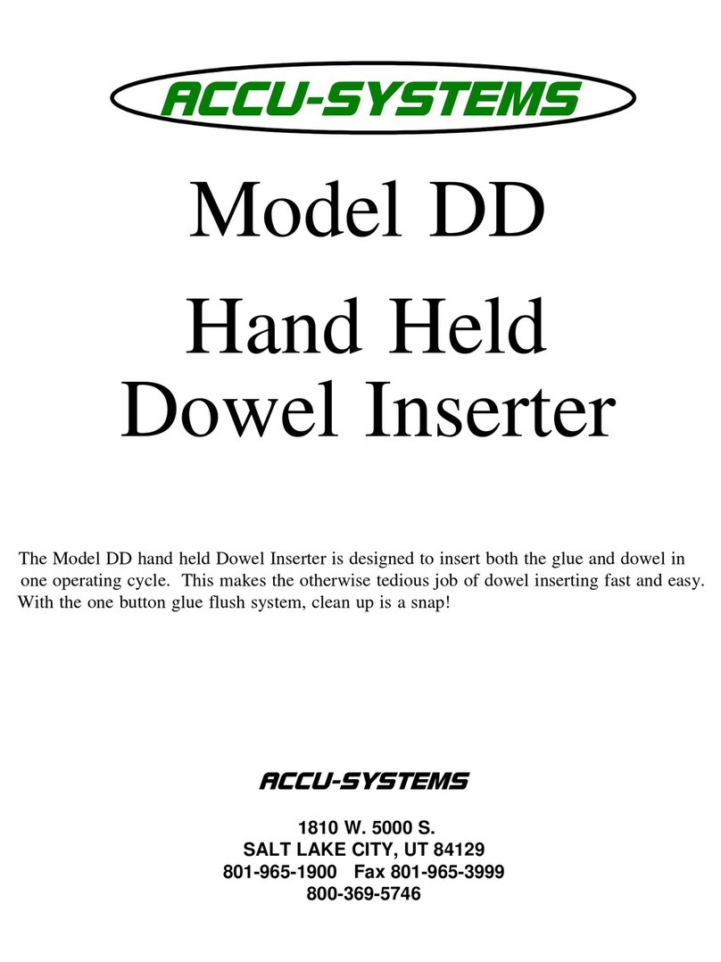 ACCU-SYSTEMS DD Manuel utilisateur