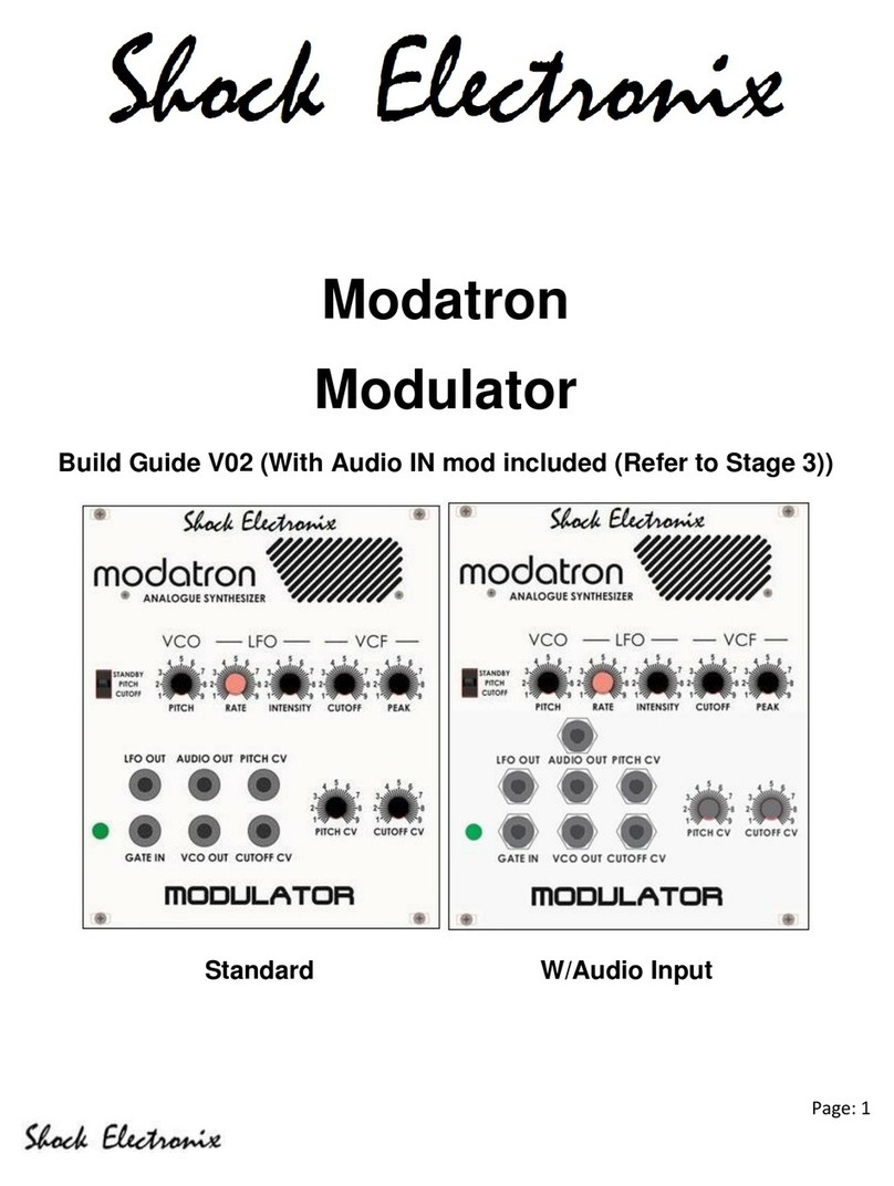 Shock Electronix Modatron Modulator Manuel utilisateur