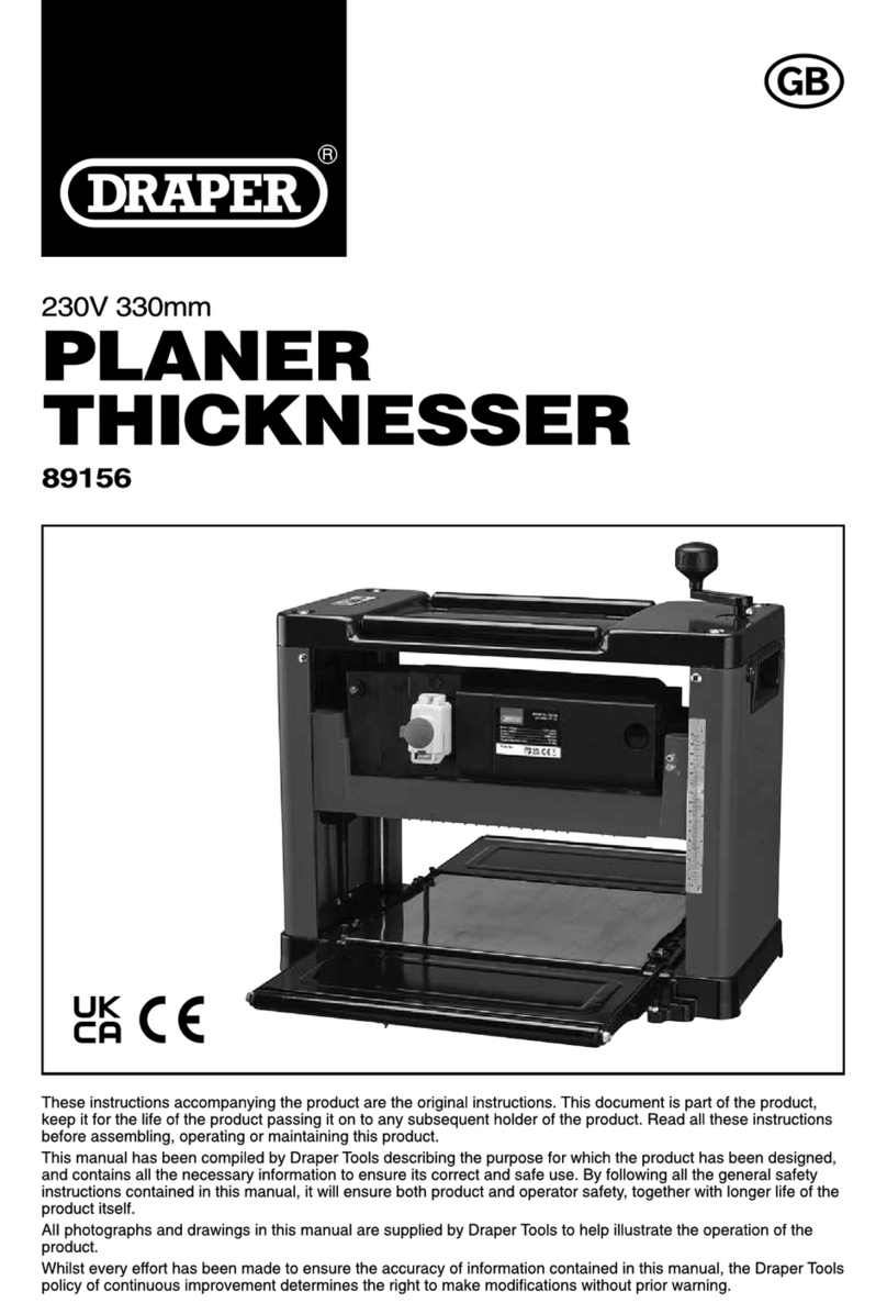 Draper PT2000D Manuel utilisateur Draper PT2000D Manuel utilisateur