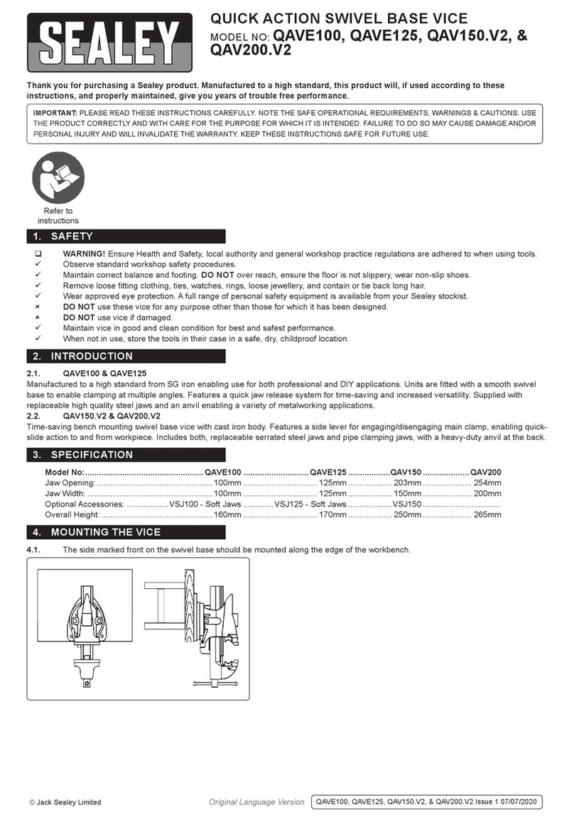 Sealey QAVE100 Manuel utilisateur